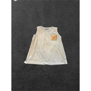U.S. Vintage Destin Florida Tank Top Mens Large White Salty Days Ahead Graphic
